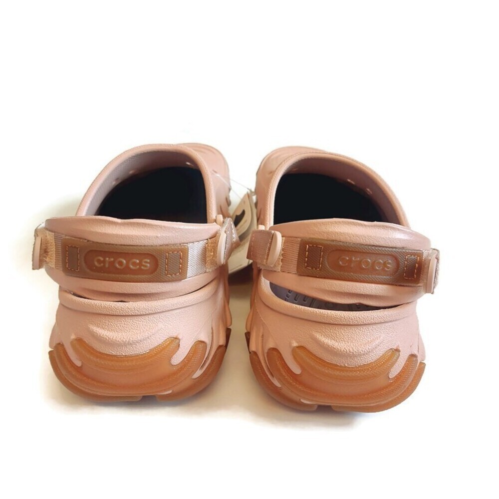 CROCS Echo Gum Ro Clog Sandals Mens Size 5 Womens 7 Pink Caramel - Picture 8 of 10